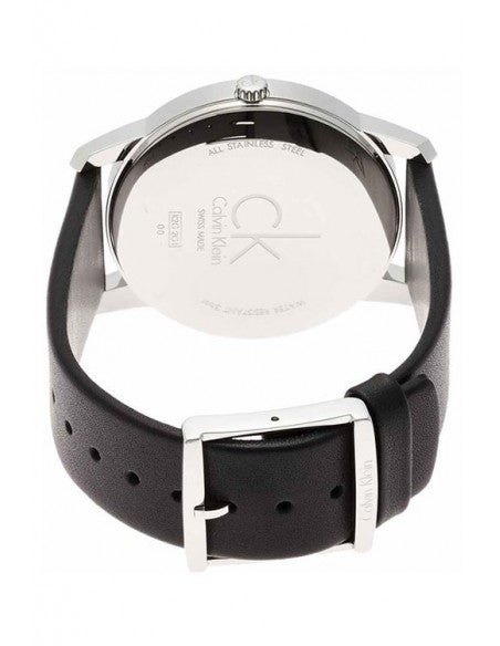 Calvin Klein City Quartz Black Dial Black Leather Strap Watch for Men - K2G2G1C1 Buy Now By Calvin Klein