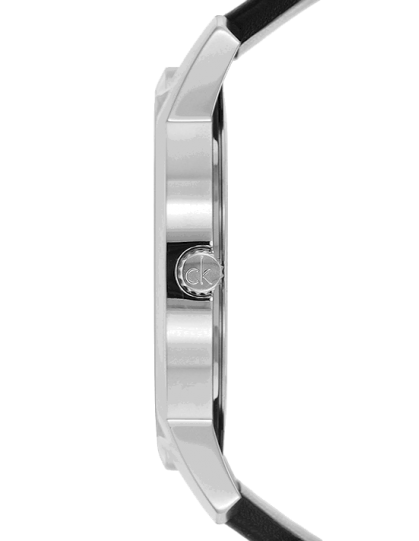 Calvin Klein City Silver Dial Black Steel Strap Watch for Men - K2G2G1CX Buy Now By Calvin Klein