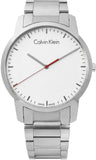 Calvin Klein City Quartz White Dial Silver Steel Strap Watch for Men - K2G2G1Z6 Buy Now By Calvin Klein