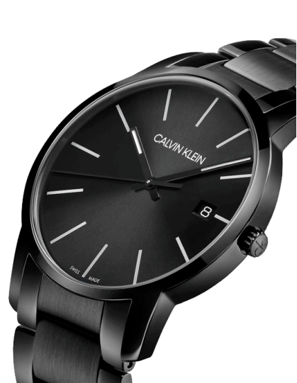 Calvin Klein City Quartz Black Dial Black Steel Strap Watch for Men - K2G2G4B1 Buy Now By Calvin Klein