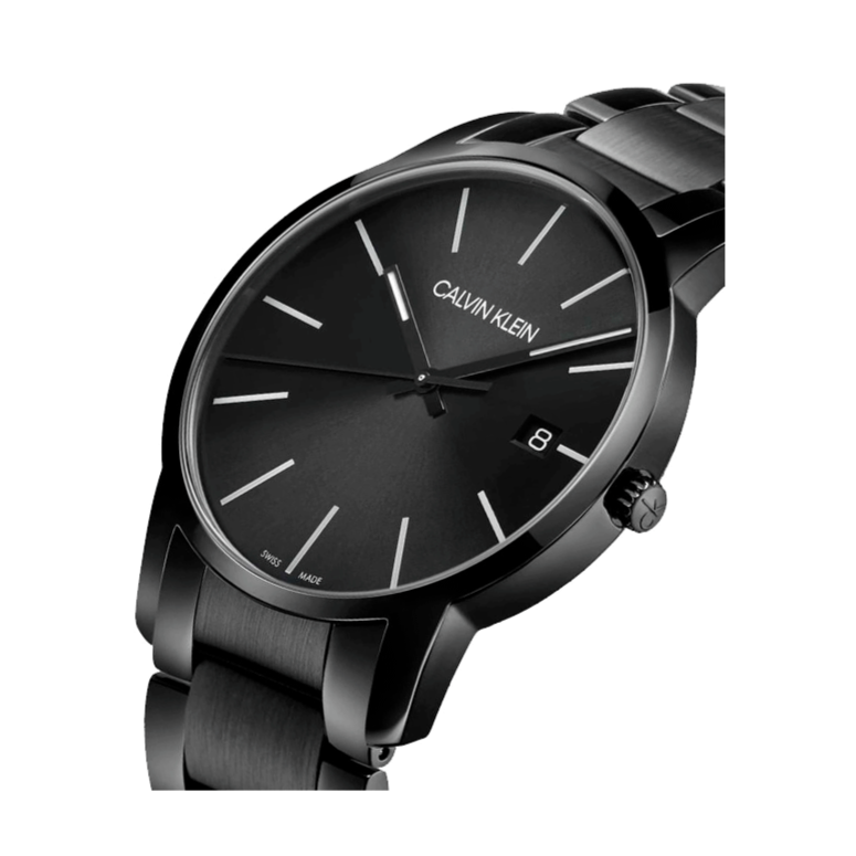 Calvin Klein City Quartz Black Dial Black Steel Strap Watch for Men - K2G2G4B1 Buy Now By Calvin Klein