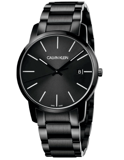Calvin Klein City Quartz Black Dial Black Steel Strap Watch for Men - K2G2G4B1 Buy Now By Calvin Klein