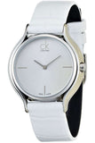 Calvin Klein Skirt White Dial White Leather Strap Watch for Women - K2U231K6 Buy Now By Calvin Klein