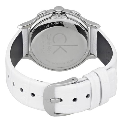 Calvin Klein Skirt White Dial White Leather Strap Watch for Women - K2U291L6 Buy Now By Calvin Klein