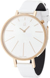 Calvin Klein Equal Silver Dial White Leather Strap Watch for Women - K3E236L6 Buy Now By Calvin Klein