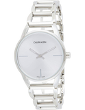 Calvin Klein Stately White Dial Silver Steel Strap Watch for Women - K3G23126 Buy Now By Calvin Klein