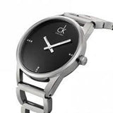Calvin Klein Stately Black Dial Silver Steel Strap Watch for Women - K3G2312S Buy Now By Calvin Klein