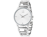 Calvin Klein Stately Silver Dial Silver Steel Strap Watch for Women - K3G2312W Buy Now By Calvin Klein