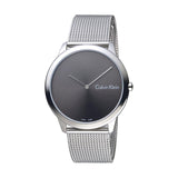 Calvin Klein Minimal Grey Dial Silver Mesh Bracelet Watch for Men - K3M211Y3 Buy Now By Calvin Klein
