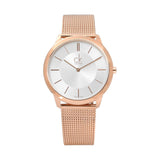 Calvin Klein Minimal White Dial Rose Gold Mesh Bracelet Watch for Men - K3M21626 Buy Now By Calvin Klein