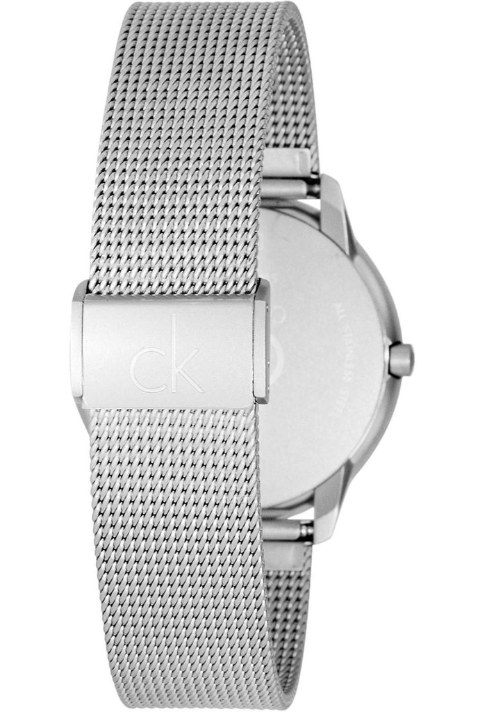 Calvin Klein Minimal Grey Dial Silver Mesh Bracelet Watch for Men - K3M22124 Buy Now By Calvin Klein