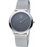 Calvin Klein Minimal Grey Dial Silver Mesh Bracelet Watch for Women - K3M2212X Buy Now By Calvin Klein