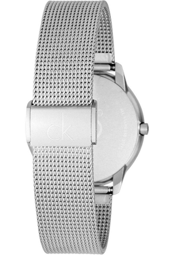 Calvin Klein Minimal White Dial Silver Mesh Bracelet Watch for Women - K3M2212Y Buy Now By Calvin Klein