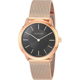 Calvin Klein Minimal Black Dial Rose Gold Mesh Bracelet Watch for Women - K3M2262Y Buy Now By Calvin Klein
