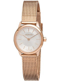 Calvin Klein Minimal White Dial Rose Gold Mesh Bracelet Watch for Women - K3M23626 Buy Now By Calvin Klein