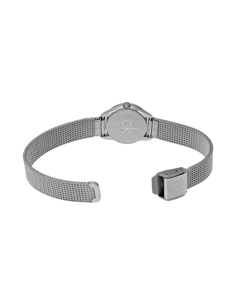 Calvin Klein Minimal Black Dial Silver Mesh Bracelet Watch for Women - K3M53151 Buy Now By Calvin Klein