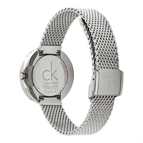 Calvin Klein Firm Black Dial Silver Mesh Bracelet Watch for Women - K3N23121 Buy Now By Calvin Klein