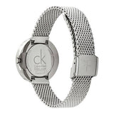 Calvin Klein Firm Black Dial Silver Mesh Bracelet Watch for Women - K3N23121 Buy Now By Calvin Klein