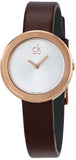 Calvin Klein Firm White Dial Brown Leather Strap Watch for Women - K3N236G6 Buy Now By Calvin Klein