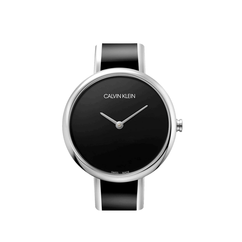 Calvin Klein Seduce Black Dial Two Tone Steel Strap Watch for Women - K4E2N111 Buy Now By Calvin Klein