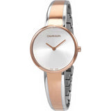 Calvin Klein Seduce Silver Dial Two Tone Steel Strap Watch for Women - K4E2N61X Buy Now By Calvin Klein