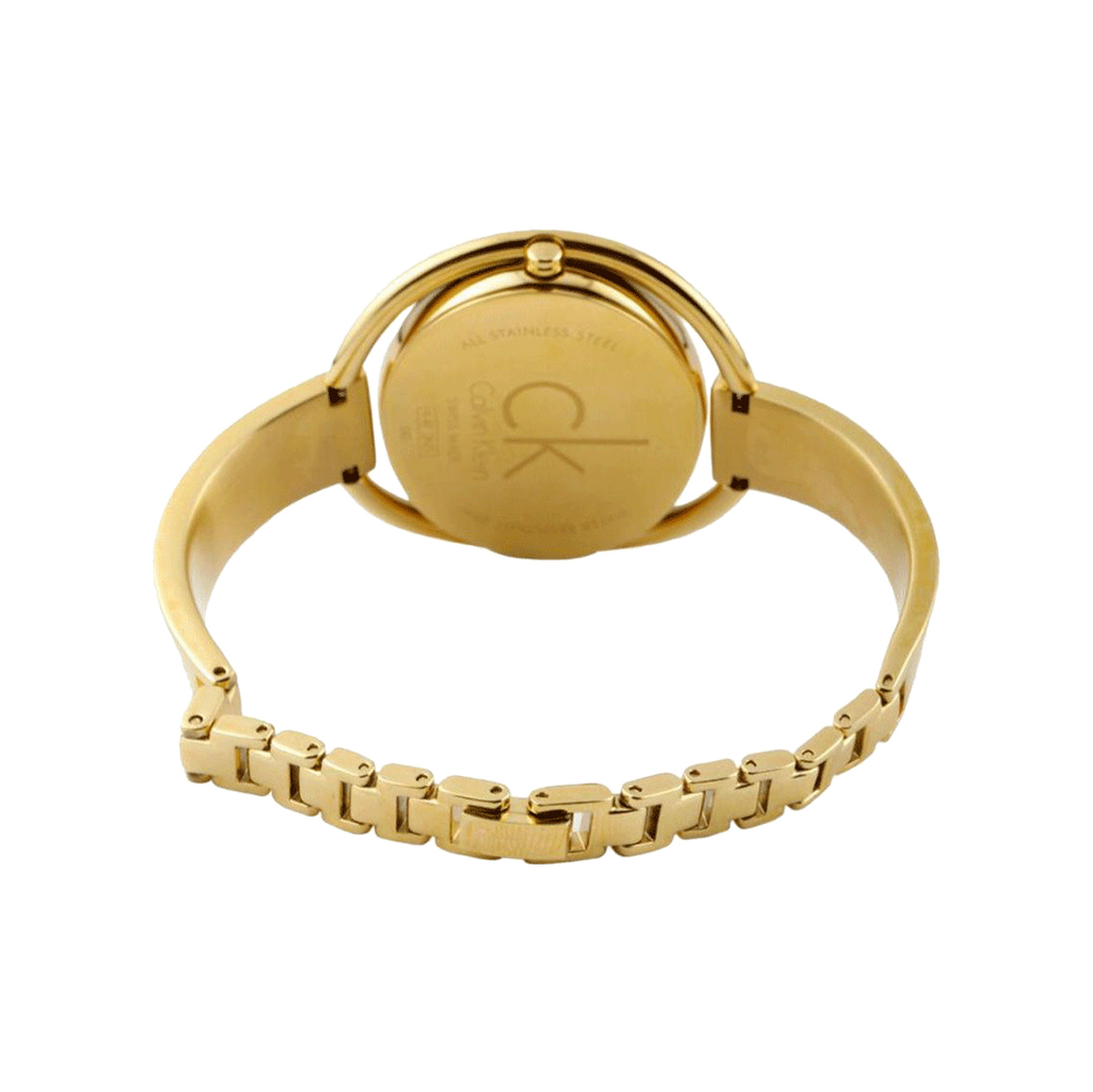 Calvin Klein Impetuous White Dial Gold Steel Strap Watch for Women - K4F2N516 Buy Now By Calvin Klein