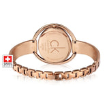 Calvin Klein Impetuos Silver Dial Rose Gold Steel Strap Watch for Women - K4F2N616 Buy Now By Calvin Klein