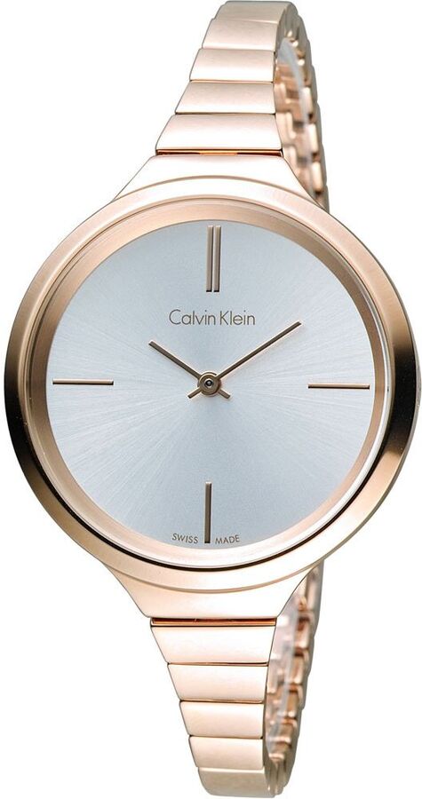 Calvin Klein Lively White Dial Rose Gold Steel Strap Watch for Women - K4U23626 Buy Now By Calvin Klein