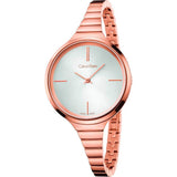 Calvin Klein Lively White Dial Rose Gold Steel Strap Watch for Women - K4U23626 Buy Now By Calvin Klein