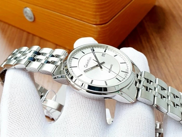 Calvin Klein Infinity Automatic Silver Dial Silver Steel Strap Watch for Men - K5S34146 Buy Now By Calvin Klein