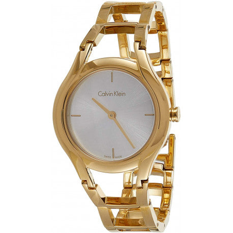 Calvin Klein Class White Dial Gold Steel Strap Watch for Women - K6R23526 Buy Now By Calvin Klein