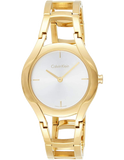 Calvin Klein Class White Dial Gold Steel Strap Watch for Women - K6R23526 Buy Now By Calvin Klein