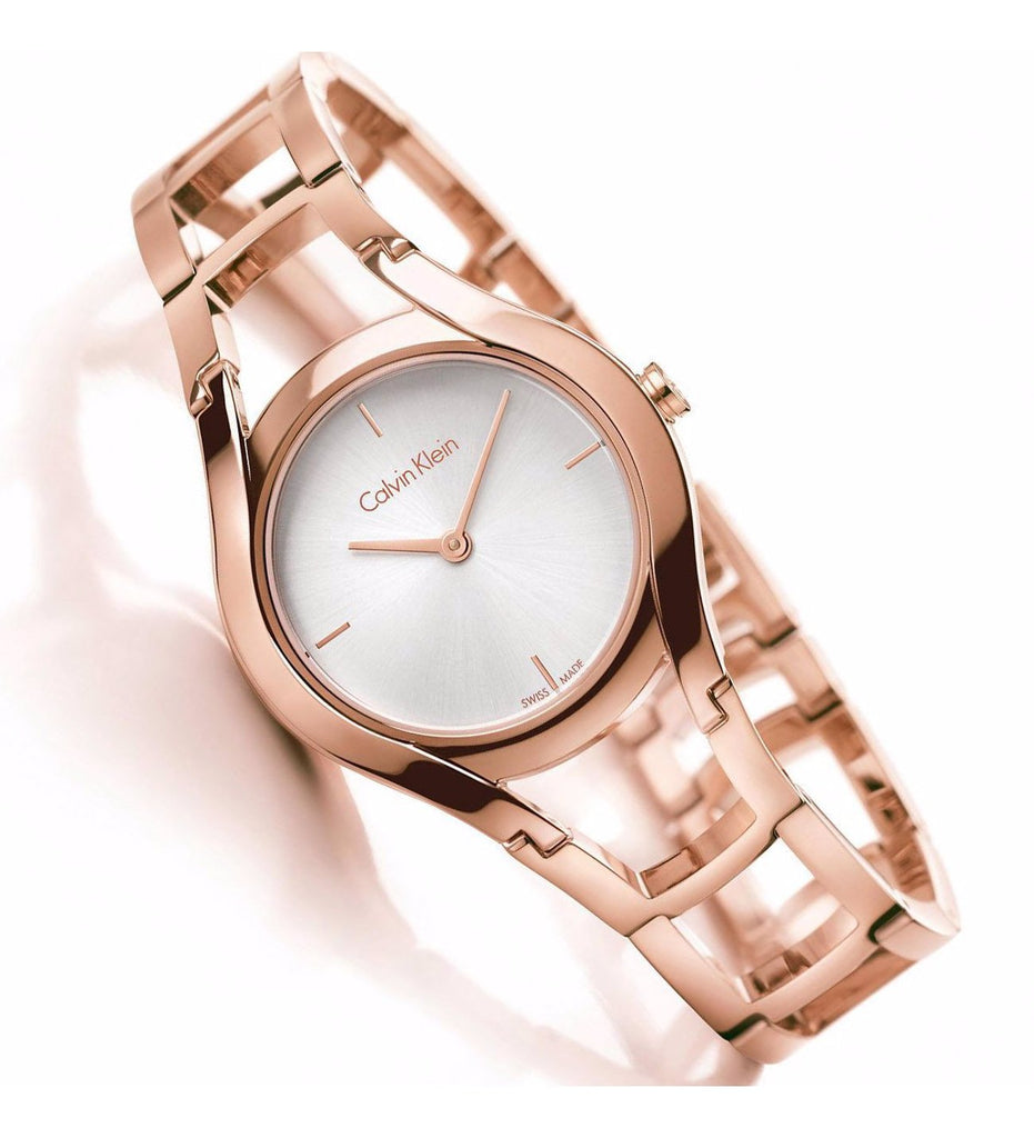 Calvin Klein Class White Dial Rose Gold Steel Strap Watch for Women - K6R23626 Buy Now By Calvin Klein