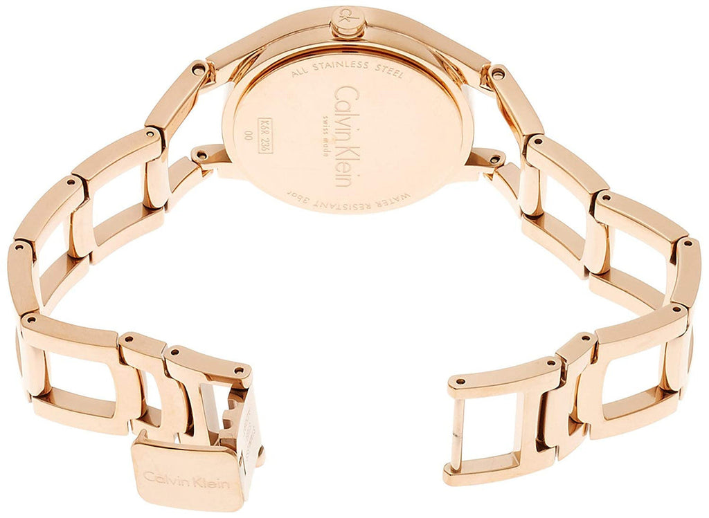 Calvin Klein Class White Dial Rose Gold Steel Strap Watch for Women - K6R23626 Buy Now By Calvin Klein