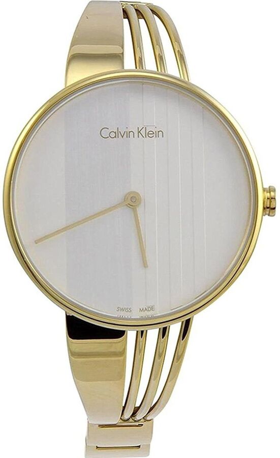 Calvin Klein Drift Silver Dial Gold Steel Strap Watch for Women - K6S2N516 Buy Now By Calvin Klein
