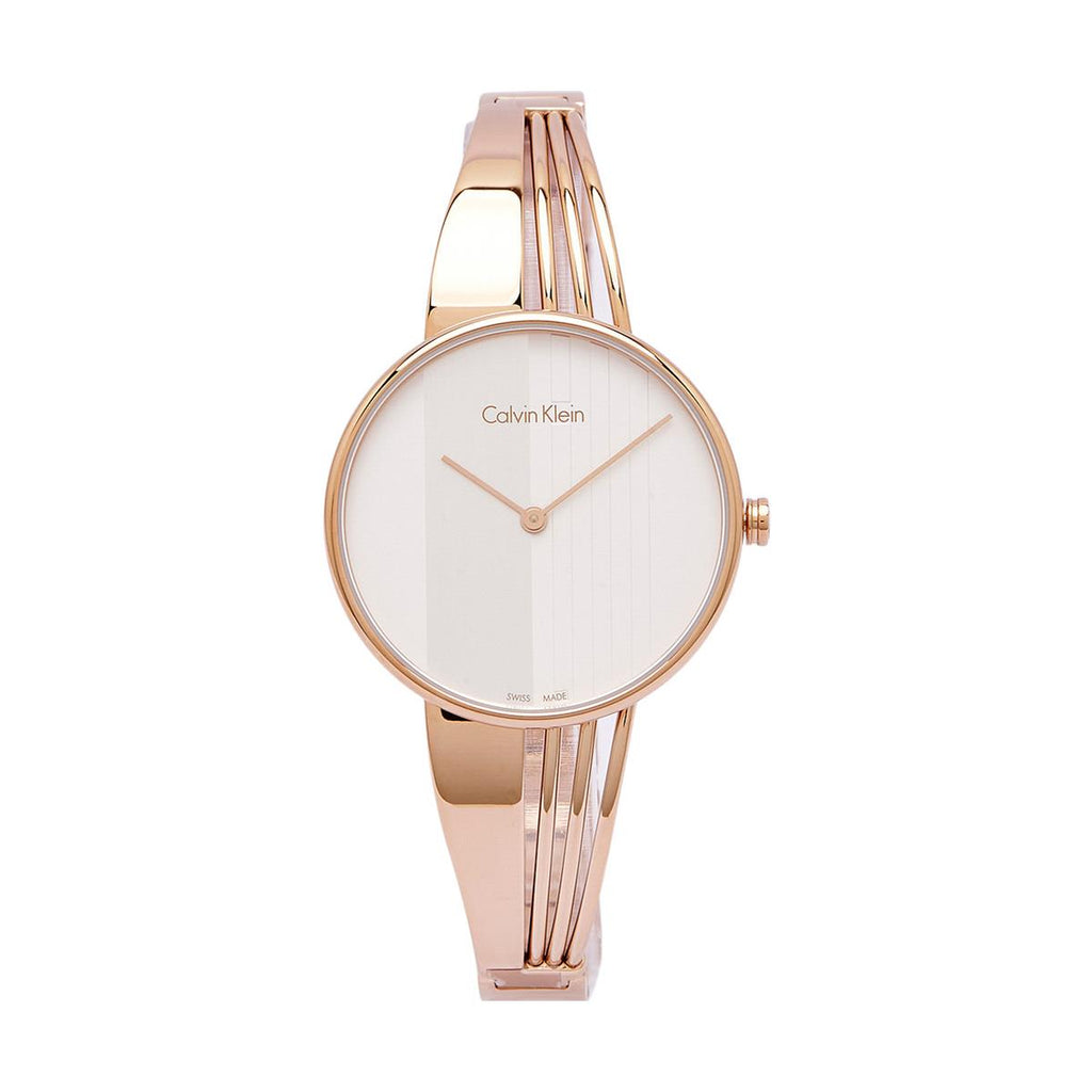 Calvin Klein Drift White Dial Rose Gold Steel Strap Watch for Women - K6S2N616 Buy Now By Calvin Klein