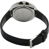 Calvin Klein Rise White Grey Dial Black Leather Strap Watch for Women - K7A231C3 Buy Now By Calvin Klein