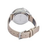 Calvin Klein Rise White Beige Dial Beige Leather Strap Watch for Women - K7A231XH Buy Now By Calvin Klein