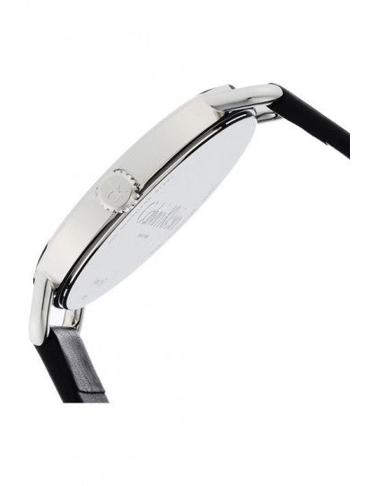 Calvin Klein Even Black Dial Black Leather Strap Watch for Women - K7B211C1 Buy Now By Calvin Klein