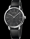Calvin Klein Even Black Dial Black Leather Strap Watch for Women - K7B211C1 Buy Now By Calvin Klein