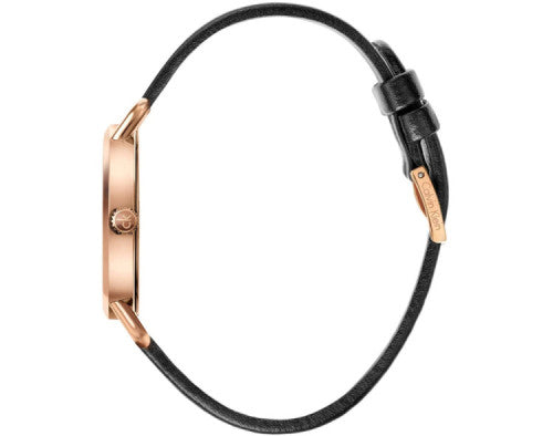 Calvin Klein Even White Dial Black Leather Strap Watch for Women - K7B236C6 Buy Now By Calvin Klein