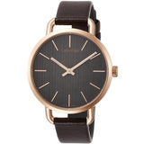 Calvin Klein Even Grey Dial Brown Leather Strap Watch for Women - K7B236G3 Buy Now By Calvin Klein