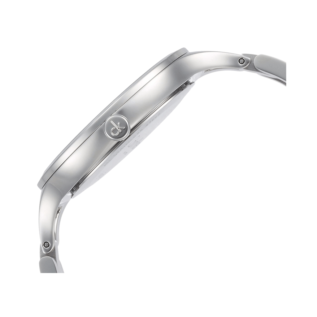 Calvin Klein Graphic Black Dial Silver Steel Strap Watch for Women - K7E23141 Buy Now By Calvin Klein