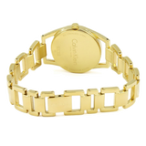 Calvin Klein Dainty White Dial Gold Steel Strap Watch for Women - K7L23546 Buy Now By Calvin Klein