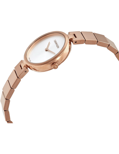 Calvin Klein Authentic White Dial Rose Gold Steel Strap Watch for Women - K8G23646 Buy Now By Calvin Klein
