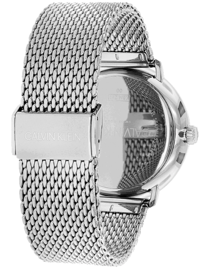 Calvin Klein High Noon Black Dial Silver Mesh Bracelet Watch for Men - K8M21121 Buy Now By Calvin Klein