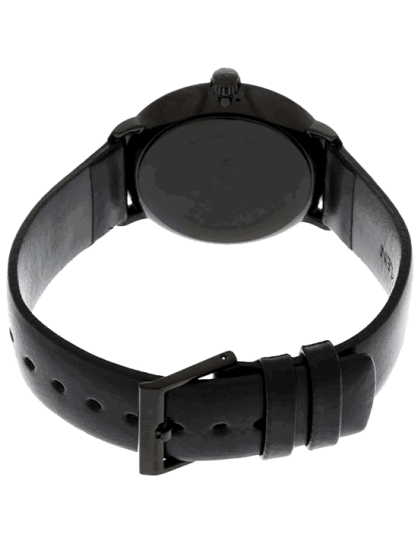 Calvin Klein High Noon Quartz Black Dial Black Leather Strap Watch for Men - K8M214CB Buy Now By Calvin Klein