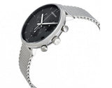 Calvin Klein High Noon Chronograph Black Dial Silver Mesh Bracelet Watch for Men - K8M27121 Buy Now By Calvin Klein