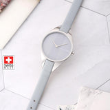 Calvin Klein Rebel Grey Dial Grey Leather Strap Watch for Women - K8P231Q4 Buy Now By Calvin Klein