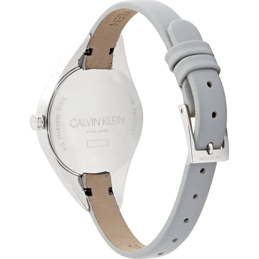 Calvin Klein Rebel Grey Dial Grey Leather Strap Watch for Women - K8P231Q4 Buy Now By Calvin Klein